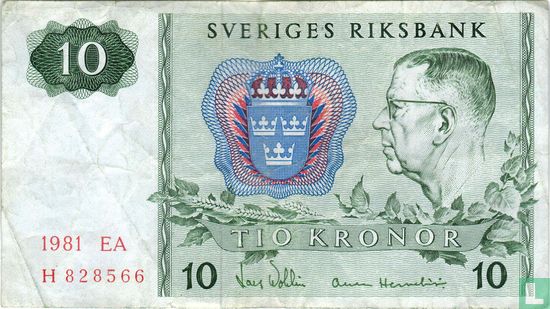 Sweden 10 Kronor - Image 1