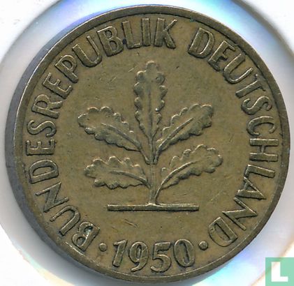 Duitsland 5 pfennig 1950 (D) - Afbeelding 1
