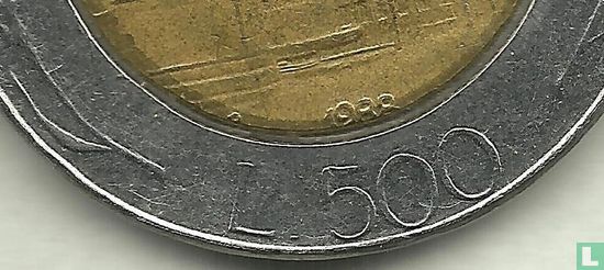 Italy 500 lire 1988 (shifted year) - Image 3