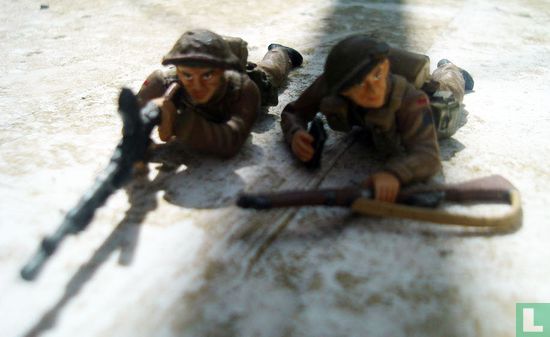 Infanterie set 2 man liggend met bren - Afbeelding 1
