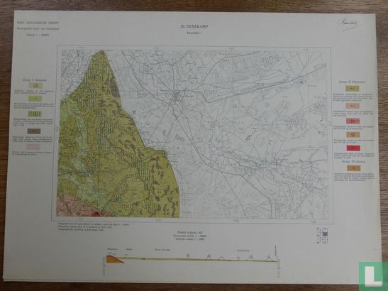 Geologische kaart van Nederland 29 Denekamp Kwartblad I