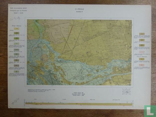 Geologische kaart van Nederland 21 Zwolle Kwartblad IV
