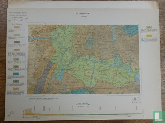 Geologische kaart van Nederland 25 Amsterdam Kwartblad I