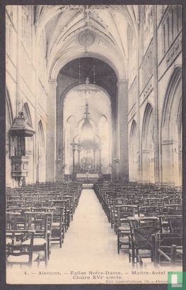 Alencon, Eglise Notre-Dame - Maitre Autel et Chaire XVIe siecle