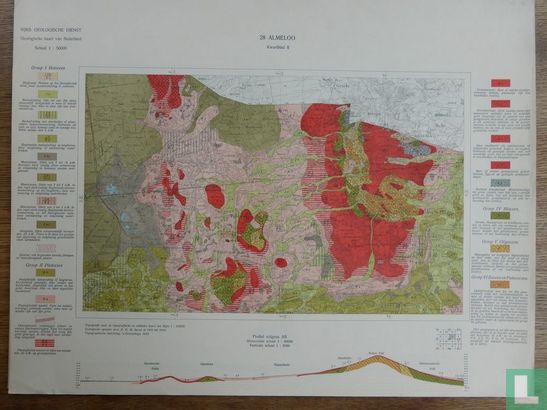 Geologische kaart van Nederland 28 Almelo Kwartblad II