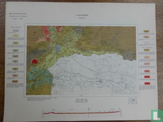 Geologische kaart van Nederland 22 Koevorden Kwartblad II