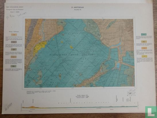Geologische kaart van Nederland 25 Amsterdam Kwartblad III
