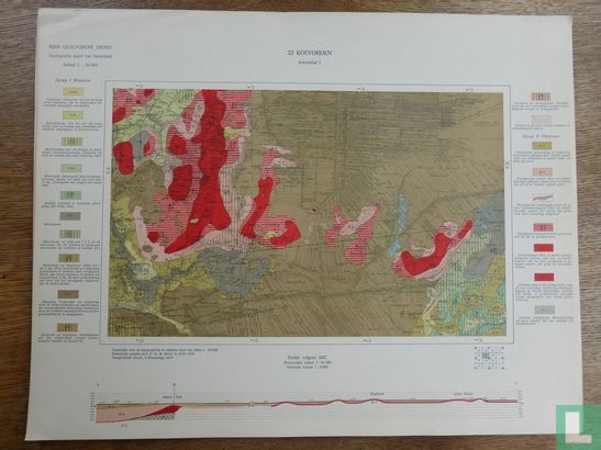 Geologische kaart van Nederland 22 Koevorden Kwartblad I