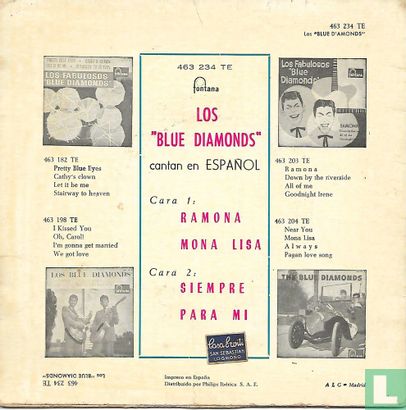 Los Blue Diamonds cantan en Espanol - Afbeelding 2
