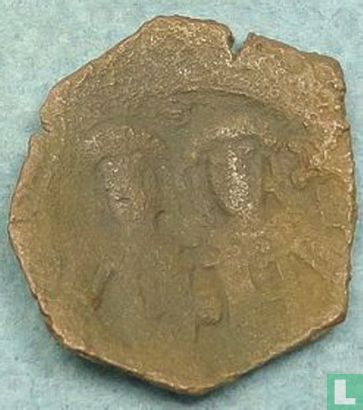 Byzantine Empire AE15 "cup coin" 1195-1203 AD - Image 1