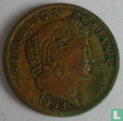 Peru 10 centavos 1953 (zonder AFP) - Afbeelding 1