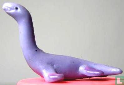 Dinosaure de natation - violet