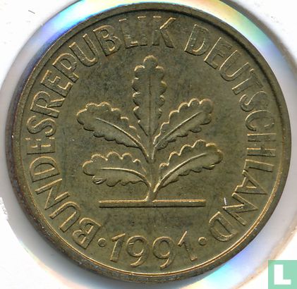 Duitsland 10 pfennig 1991 (F) - Afbeelding 1