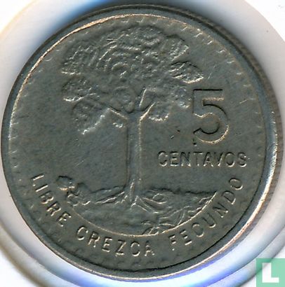 Guatemala 5 centavos 1974 - Image 2