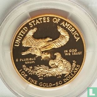 États-Unis 50 dollars 2014 (BE) "Gold eagle" - Image 2