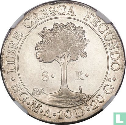 Centraal-Amerikaanse Republiek 8 real 1841 - Afbeelding 2