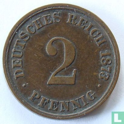 Duitse Rijk 2 pfennig 1873 (D) - Afbeelding 1