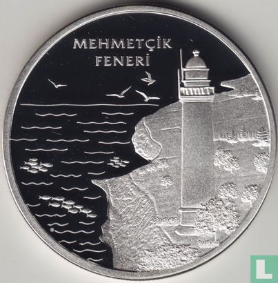 Turkey 20 türk lirasi 2015 (PROOF) "Mehmetcik Lighthouse" - Image 2