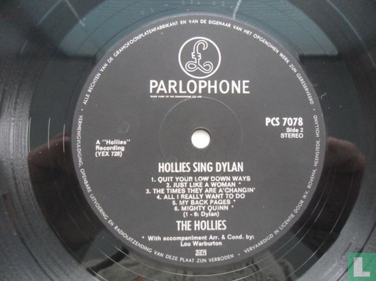 Hollies Sing Dylan  - Afbeelding 3