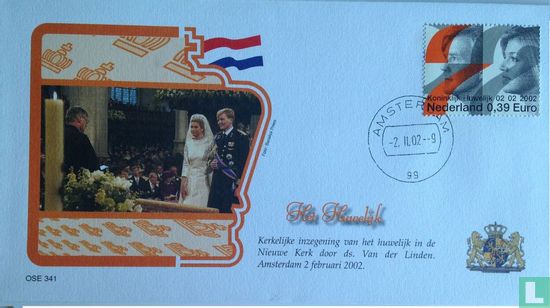 Church blessing of the marriage in the Nieuwe Kerk
