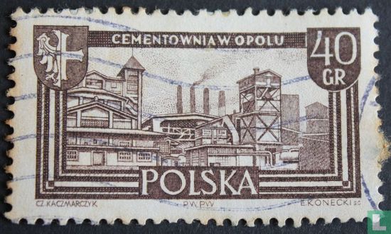 Zementwerk in Opole