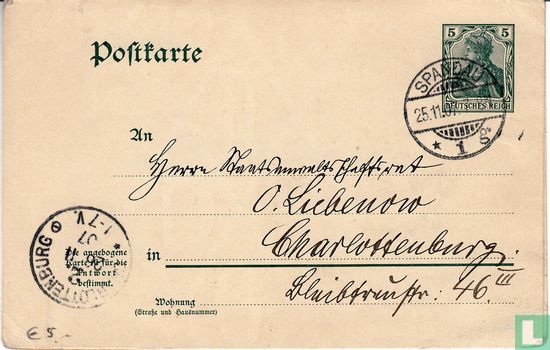Postcard with response - Image 1