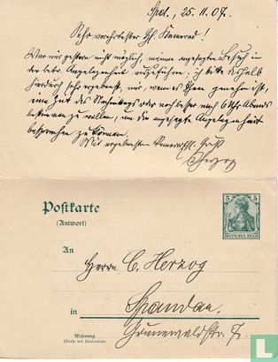 Postcard with response - Image 2