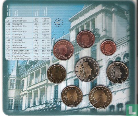 Luxembourg mint set 2002 (with misprint) - Image 1