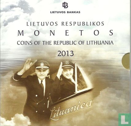 Litouwen jaarset 2013 "80th anniversary Transatlantic flight of S. Darius and S. Girénas" - Afbeelding 1