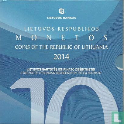Lituanie coffret 2014 "A decade of Lithuania's membership in the European Union and NATO" - Image 1