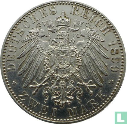 Reuss-Obergreiz 2 mark 1899 - Afbeelding 1