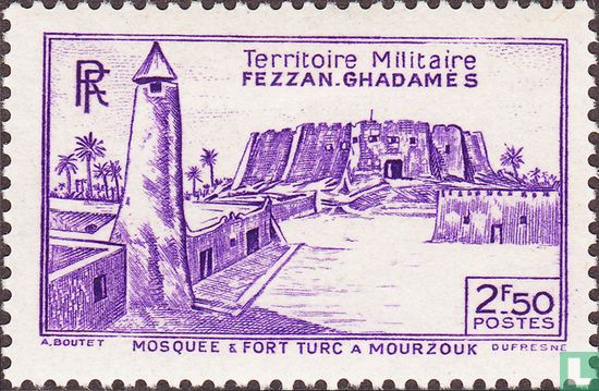 Mourzouk Moschee und Festung
