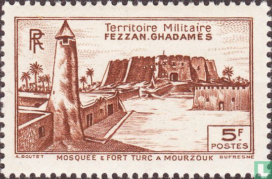 Mourzouk Moschee und Festung