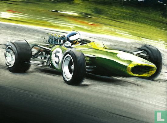 Jim Clark Lotus 49 1968 Formula 1 Car Artprint Art Print Poster