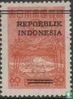 Opdruk "REPOEBLIK INDONESIA"