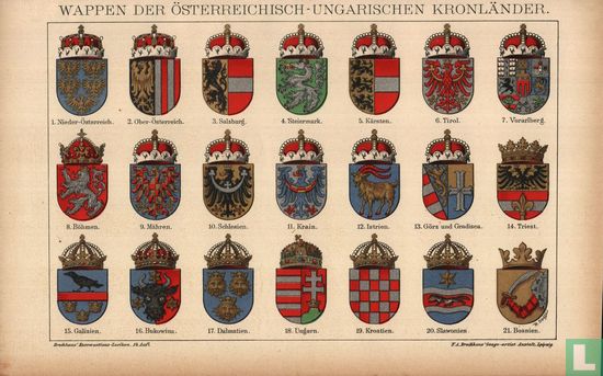 Wappen österreich ungarischen kronländer wapens oostenrijk hongarije 