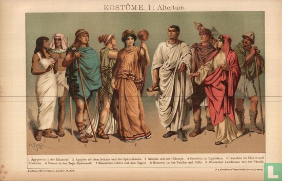 kostüme  altertum  kleding oudheid romeins grieks 