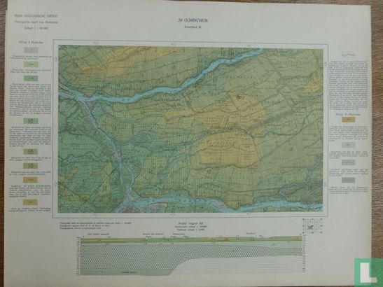 Geologische kaart van Nederland 1:50.000. Blad 38 Gorinchem Kwartblad III