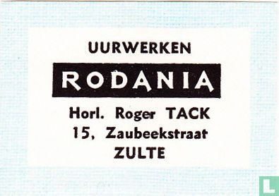 Uurwerken Rodania Horl. Roger Tack