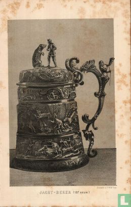 jachtbeker 18e eeuw hunting mug 