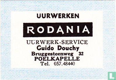 Uurwerken Rodania Guido Douchy