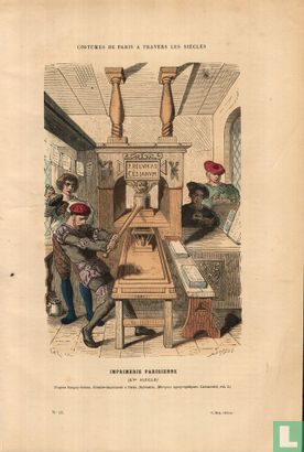 imprimerie parisienne 15e siecle printing drukkerij 