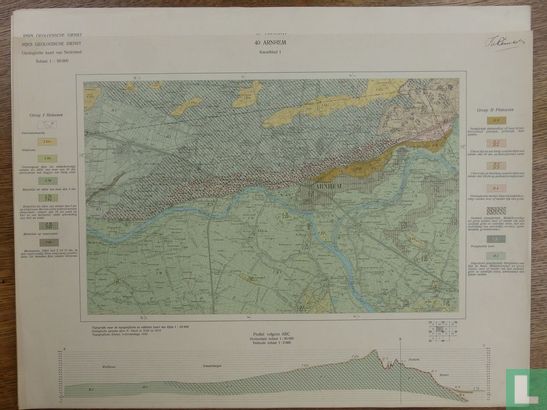 Geologische kaart van Nederland 1:50.000. Blad 40 Arnhem I 