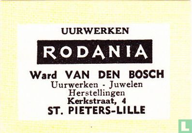 Uurwerken Rodania Ward Van den Bosch
