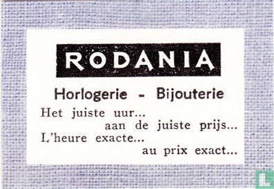 Rodania Horlogerie - Bijouterie