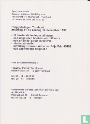Stripgidsdagen 11/12 december 1993 Turnhout - Image 2
