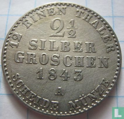 Prusse 2½ silbergroschen 1843 - Image 1
