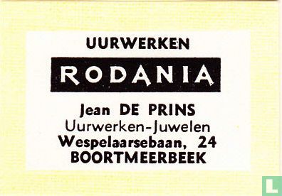 Uurwerken Rodania Jean De Prins