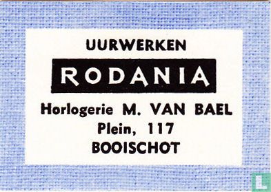 Uurwerken Rodania Horlogerie M. Van Bael