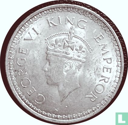 British India 1 rupee 1943 (Bombay - type 2) - Image 2